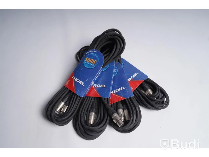 XLR-kabel 4st, Proel Sonic 280. Ny, Obruten förpackning.