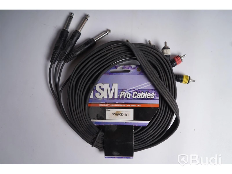 Diverse kablar, TSM Pro Cables SNAKE4RT, Proel OPFFLU3 2st, Proel ESO130LU5, Proel SGP210LU3. Ny.