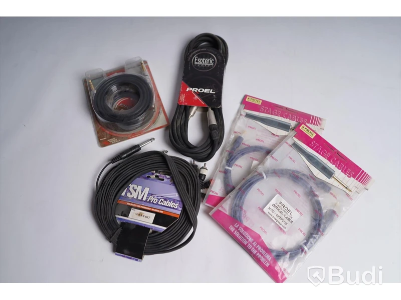 Diverse kablar, TSM Pro Cables SNAKE4RT, Proel OPFFLU3 2st, Proel ESO130LU5, Proel SGP210LU3. Ny.