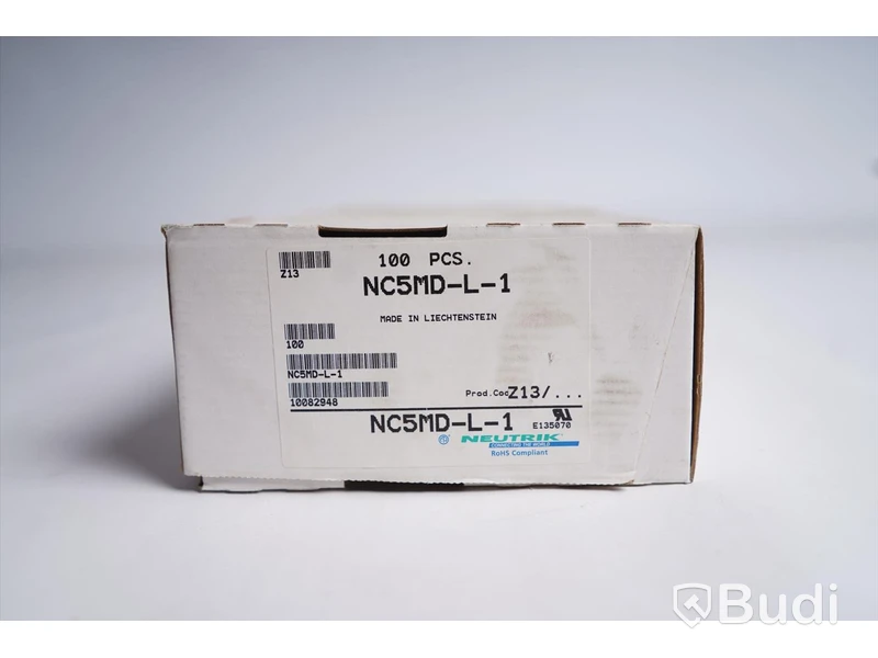 XLR-uttag 100st, Neutrik NC5MD-L-1. Ny.
