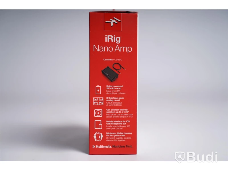 Miniförstärkare, iRig Nano Amp, Battery Powered Micro Amp. Ny, Obruten förpackning.