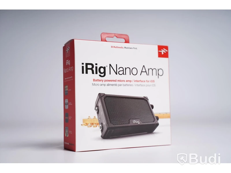 Miniförstärkare, iRig Nano Amp, Battery Powered Micro Amp. Ny, Obruten förpackning.