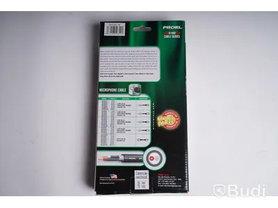 Mikrofonkabel 6m 4st, Proel Die Hard Microphone Cable. Ny, Obruten förpackning.