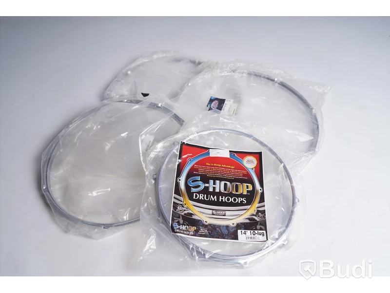 Trumsarg 4st. S-HOOP 14" 10 hole 1st, TAMA MFM18-8 2st, Pearl RIM-1606 1st. Ny, Obruten förpackning.
