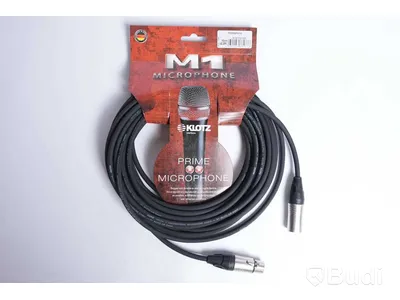 Mikrofonkabel 6st - Klotz IRFM0200 5m 3st, Klotz M1 10m 6st. Ny, Obruten förpackning.