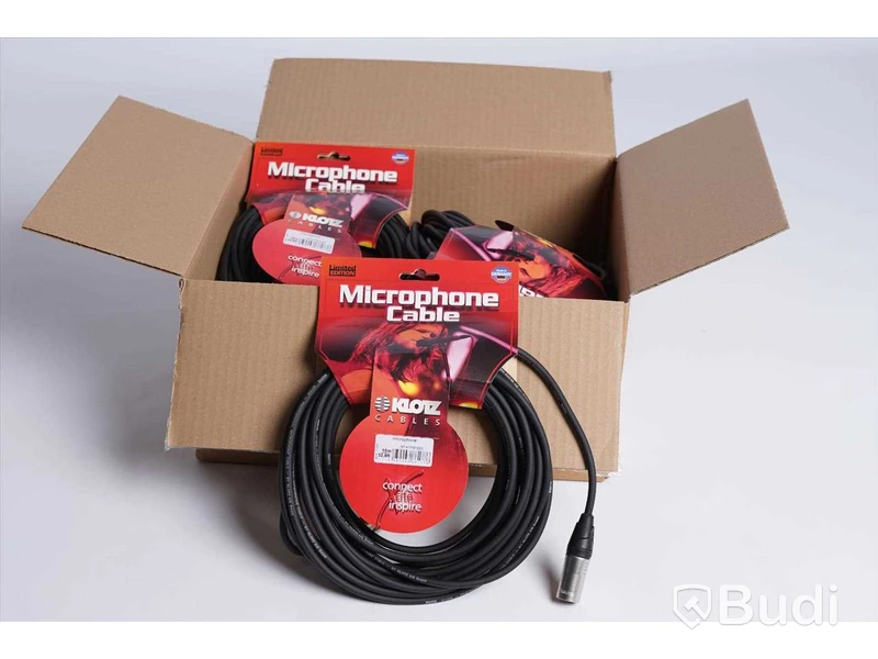 XLR Kablar 10m - Klotz M1 Mic Cable bk 10st. Ny, Obruten förpackning.