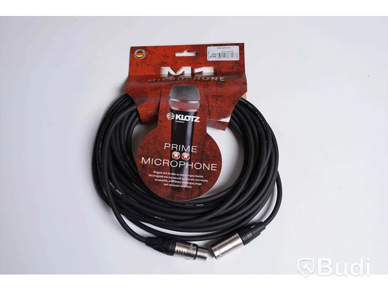 XLR Kablar 10m - Klotz M1 Mic Cable bk 20st. Ny, Obruten förpackning.