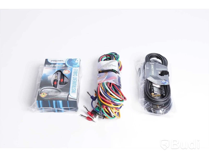 Diverse Kablar - Soundking Instrumental Music Link Cord Series 2st, Proel Premium Performance Instrument Cable 3m 2st, Proel CHL120LU6 6m 3st. Ny, Obruten förpackning.