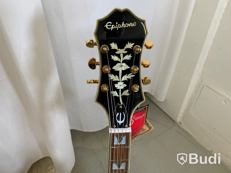 Gitarr Epiphone Broadway Vintage Natural, Gold Hardware i Kartong