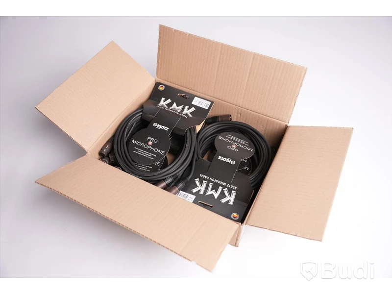 XLR-kabel 8st, Klotz Mikrofon Kabel 5m. Ny, Obruten förpackning.