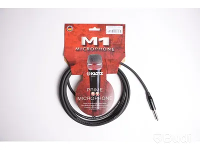 XLR-hane till tele 10st, Klotz M1 Microphone 3m. Ny, Obruten förpackning.
