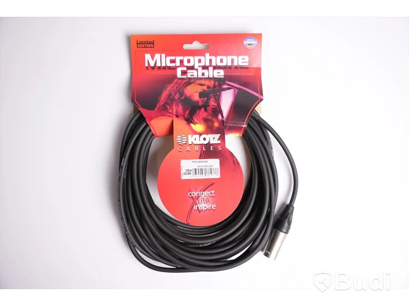 XLR-kabel 10st, Klotz M1 Mic Cable 10m. Ny, Obruten förpackning.