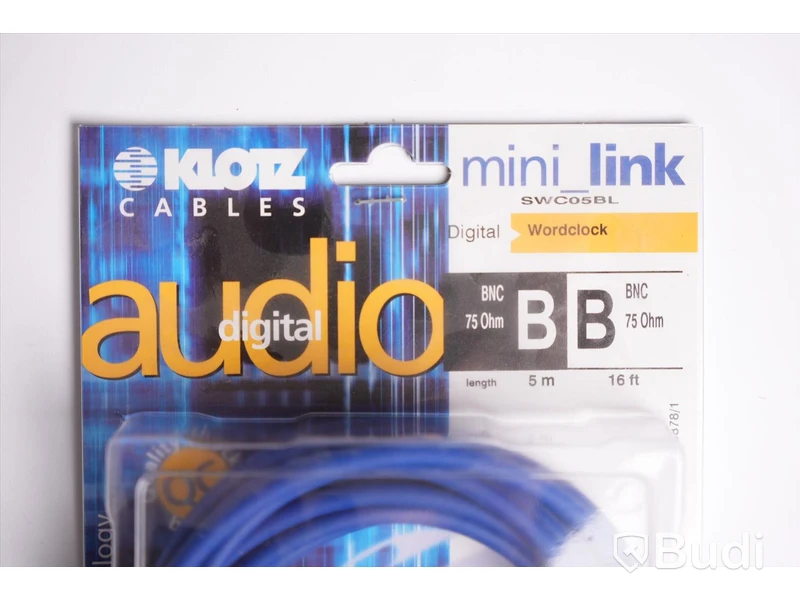 BNC-kabel 10st - Klotz Wordclock BNC 75 Ohm, 5m. Ny, Obruten förpackning.