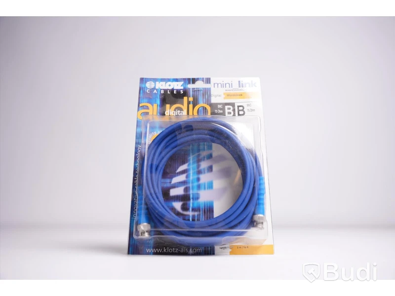 BNC-kabel 10st - Klotz Wordclock BNC 75 Ohm, 5m. Ny, Obruten förpackning.