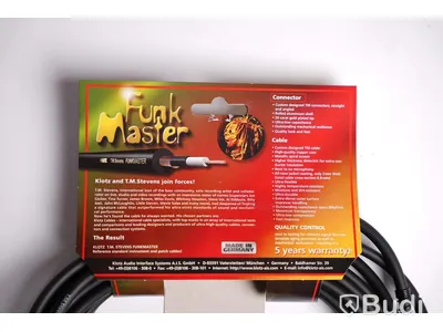 Telekabel 7st - Klotz T.M. Guitar Cable Black, 6m. Ny, Obruten förpackning.