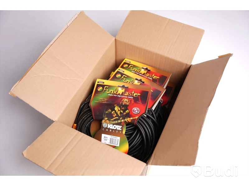 Telekabel 7st - Klotz T.M. Guitar Cable Black, 6m. Ny, Obruten förpackning.