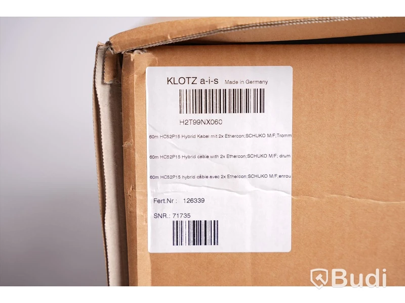 Hybridkabel - Klotz H2T99NX060 60m, Ny, Obruten förpackning.
