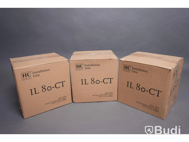 Vägghögtalare 6st - HK Audio IL 80-CT White. Ny, Obruten förpackning.