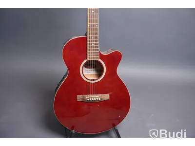 Akustisk Gitarr Inklusive Case - Stagg Handmade Western Guitar Model SW206CE_TR.