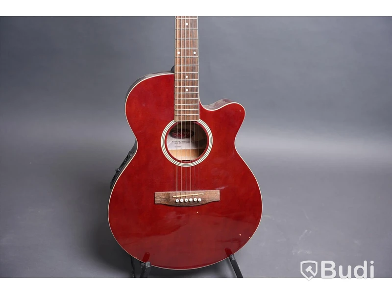 Akustisk Gitarr Inklusive Case - Stagg Handmade Western Guitar Model SW206CE_TR.