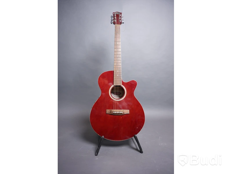 Akustisk Gitarr Inklusive Case - Stagg Handmade Western Guitar Model SW206CE_TR.