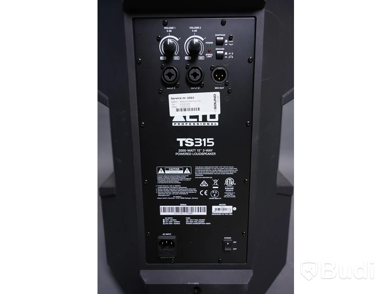 PA Högtalare - Alto TS315 2st.