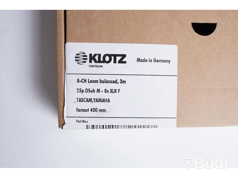 Multikabel 3st - Klotz 8-CH Loom Balanced 3m