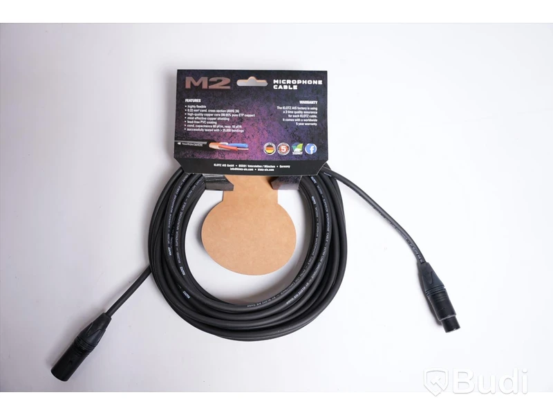 XLR Kablar - Klotz M2 Microphone Cable 10 st. Ny, Obruten förpackning.