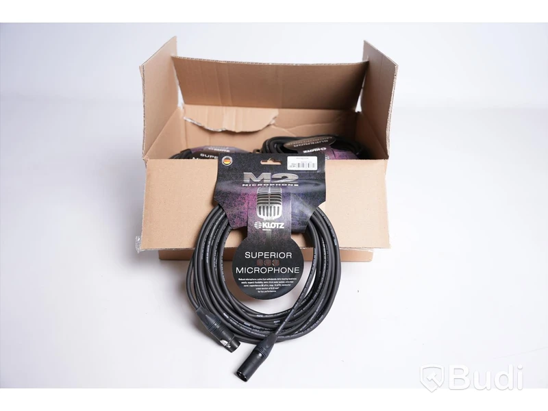 XLR Kablar - Klotz M2 Microphone Cable 10 st. Ny, Obruten förpackning.