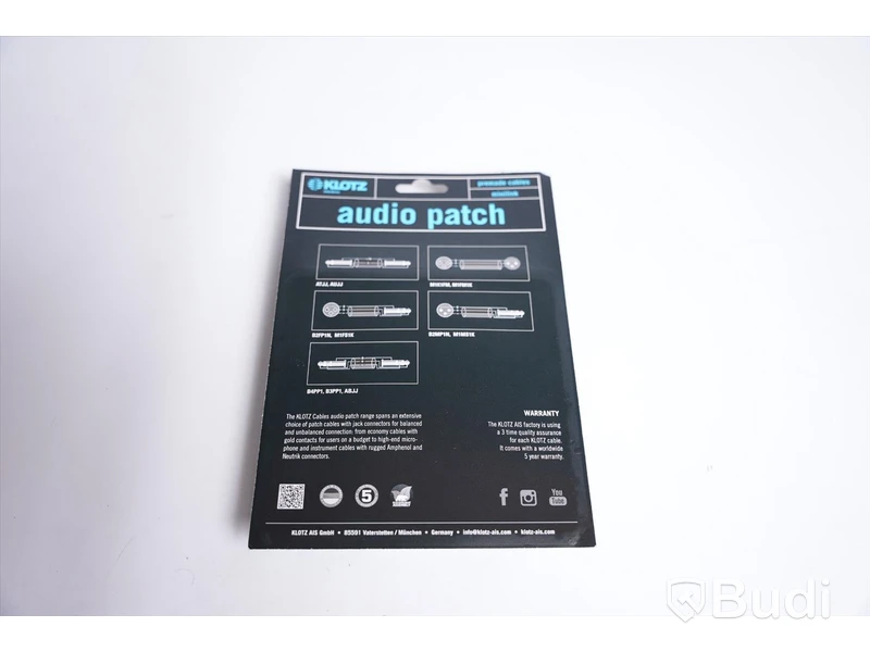 Patchkablar - Klotz Pedal Patcher bk 15cm 10st.