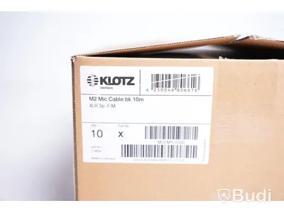 Mikrofonkabel 10st - Klotz M2 10m. Ny, Obruten förpackning.