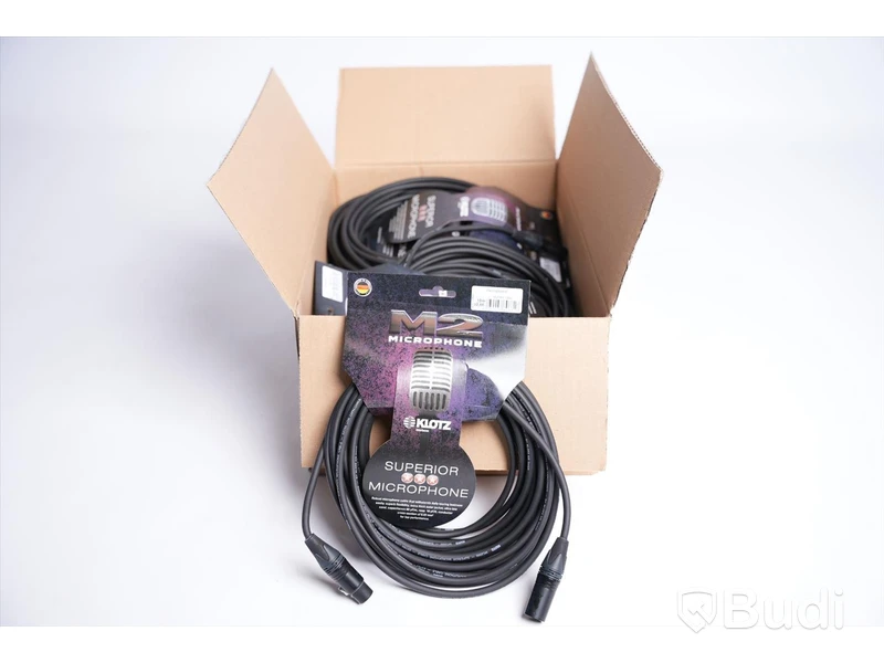 Mikrofonkabel 10st - Klotz M2 10m. Ny, Obruten förpackning.