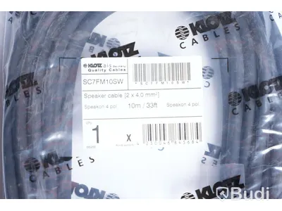 Högtalarkabel - Klotz a-i-s Speaker Cable 2x4,0 mm 10m 2st. Ny, Obruten förpackning.
