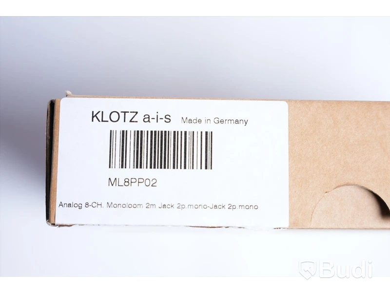 Kabel - Klotz Analog 8-CH Monoloom 2m Jack 2p Mono - Jack 2p Mono