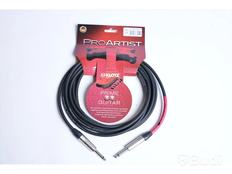 Instrumentkabel 10st - Klotz Pro Artist Instr. Cable 4,5m. Ny, Obruten förpackning.