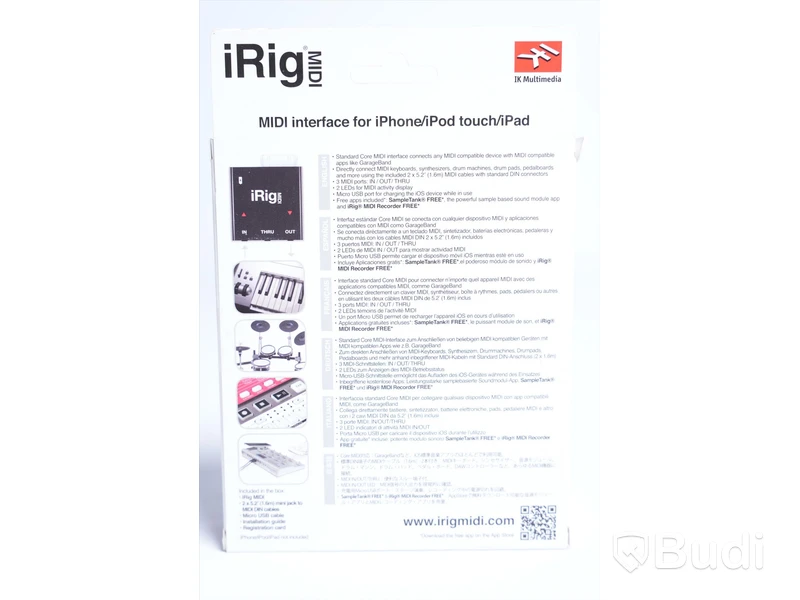 MIDI Interface, iRig MIDI. Ny, Obruten förpackning.