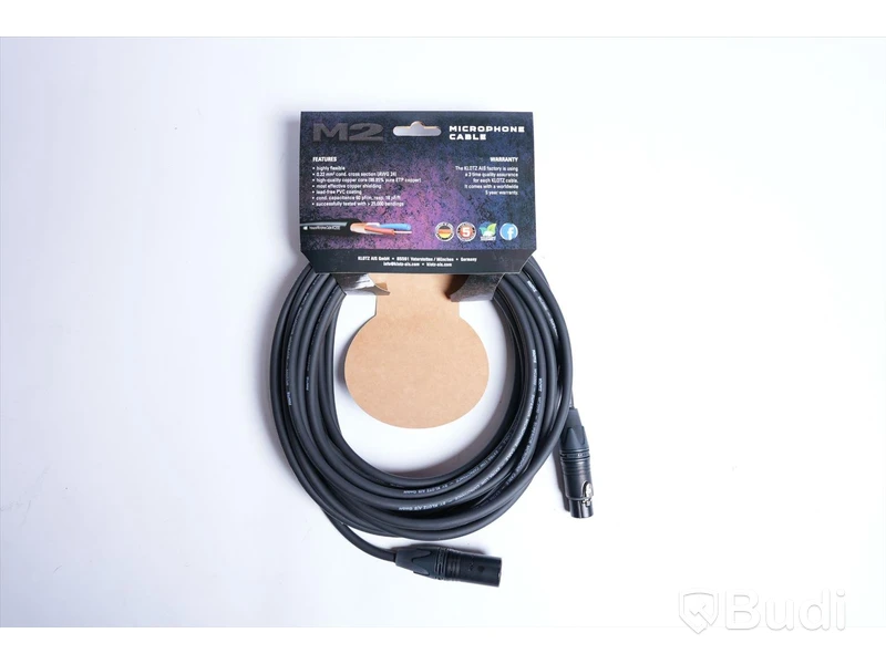 XLR Kablar - Klotz M2 Microphone Cable 10 st. Ny, Obruten förpackning.