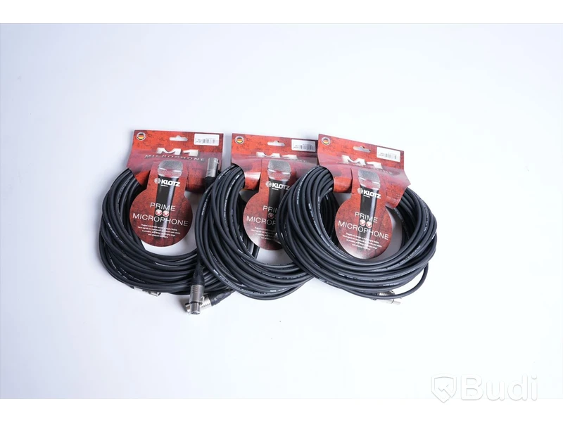 XLR Kablar - Klotz M1 Microphone Cable 15m 3st. Ny, Obruten förpackning.