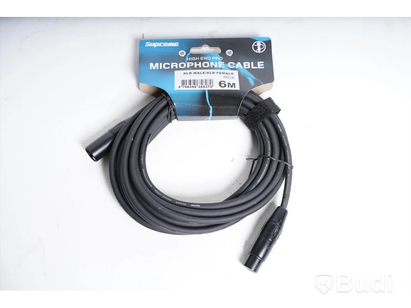 Tele & XLR Kablar - Supreme Microphone cable 6m 2st, Supreme Instrument Cable 3m 2st.