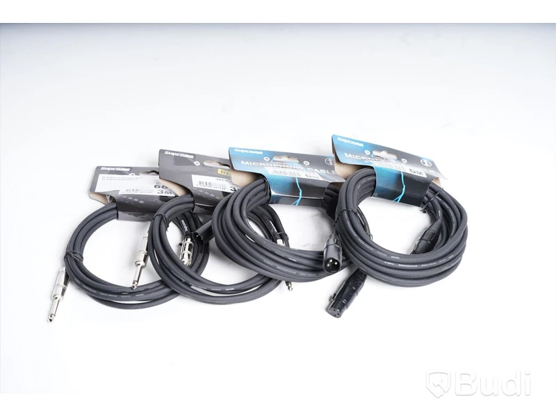 Tele & XLR Kablar - Supreme Microphone cable 6m 2st, Supreme Instrument Cable 3m 2st.