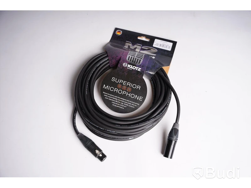 XLR Kabel 10st - Klotz M2 Microphone Cable. Ny, Obruten förpackning.