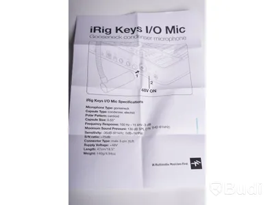 Mikrofon - iRig Keys I/O Mic. Ny, Obruten förpackning.