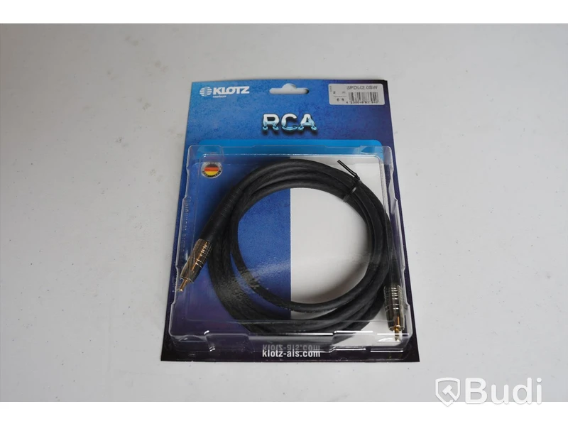 RCA Kabel 10st - Klotz S/PDIF 2m. Ny, Obruten förpackning.
