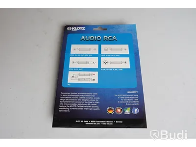 RCA Kabel 10st - Klotz S/PDIF 2m. Ny, Obruten förpackning.