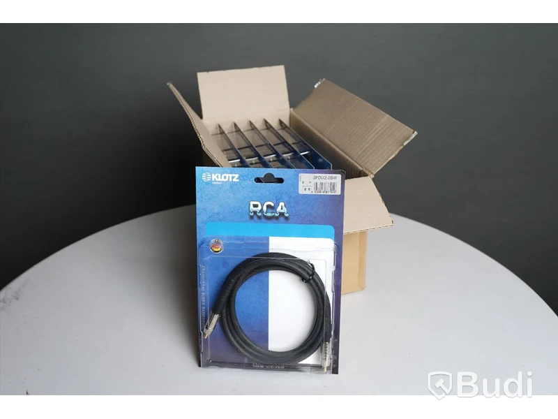 RCA Kabel 10st - Klotz S/PDIF 2m. Ny, Obruten förpackning.