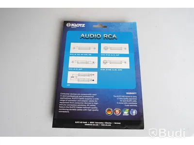 RCA Kabel 10st - Klotz Superio RCA 0,6m. Ny, Obruten förpackning.