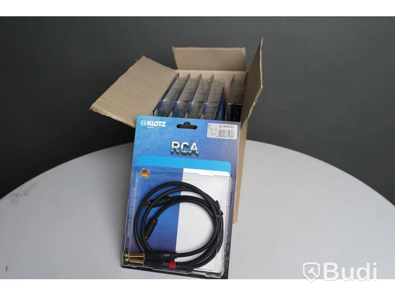 RCA Kabel 10st - Klotz Superio RCA 0,6m. Ny, Obruten förpackning.