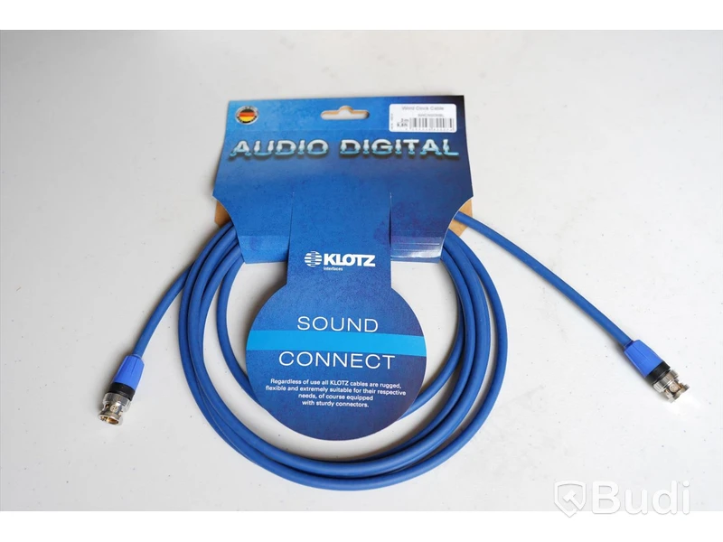 Word Clock Kabel 10st - Klotz Video Cable V06L/37 3m. Ny, Obruten förpackning.