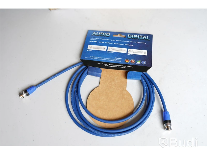 Word Clock Kabel 10st - Klotz Video Cable V06L/37 3m. Ny, Obruten förpackning.
