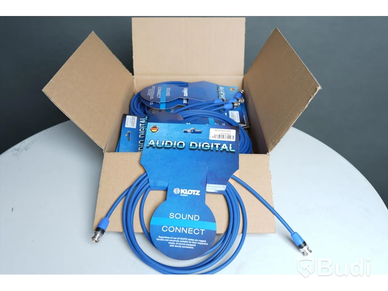 Word Clock Kabel 10st - Klotz Video Cable V06L/37 3m. Ny, Obruten förpackning.